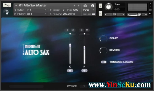 Musical Sampling Midnight- Alto Sax v1.3.0 KONTAKT