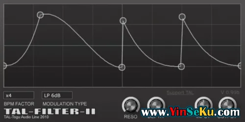 Togu Audio Line TAL-Filter-2 v3.1.2 VST VST3 CLAP AU AAX WiN MAC LiNUX